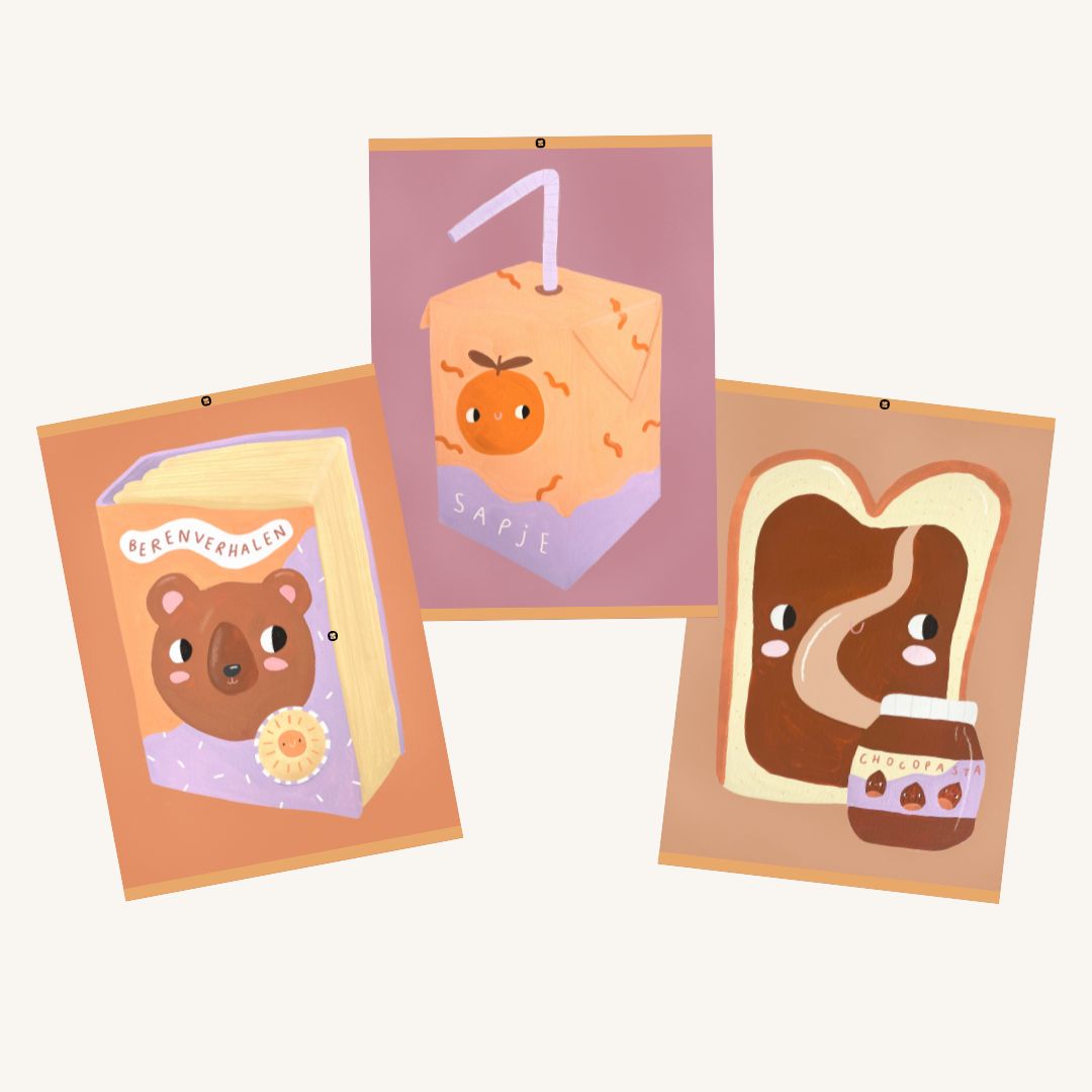 Posterset 🍊🐻🍞