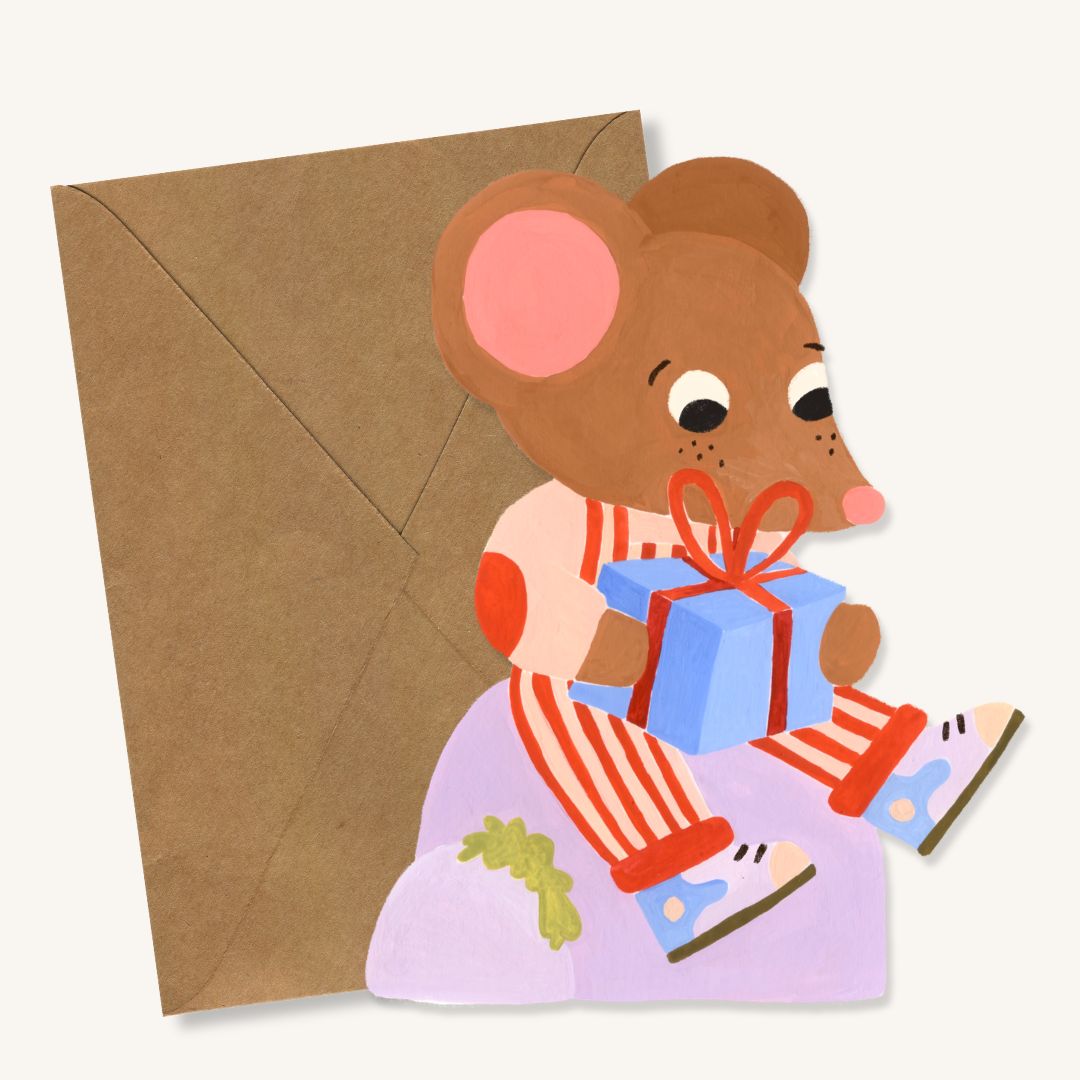 Wenskaart XL Muis 🐭