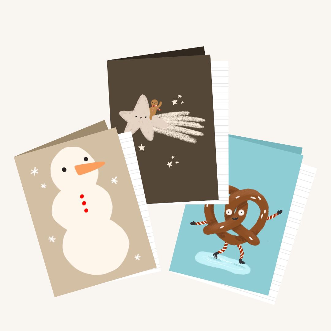 Nieuwjaarsbrief mét inlegvel Sneeuwpop ☃️