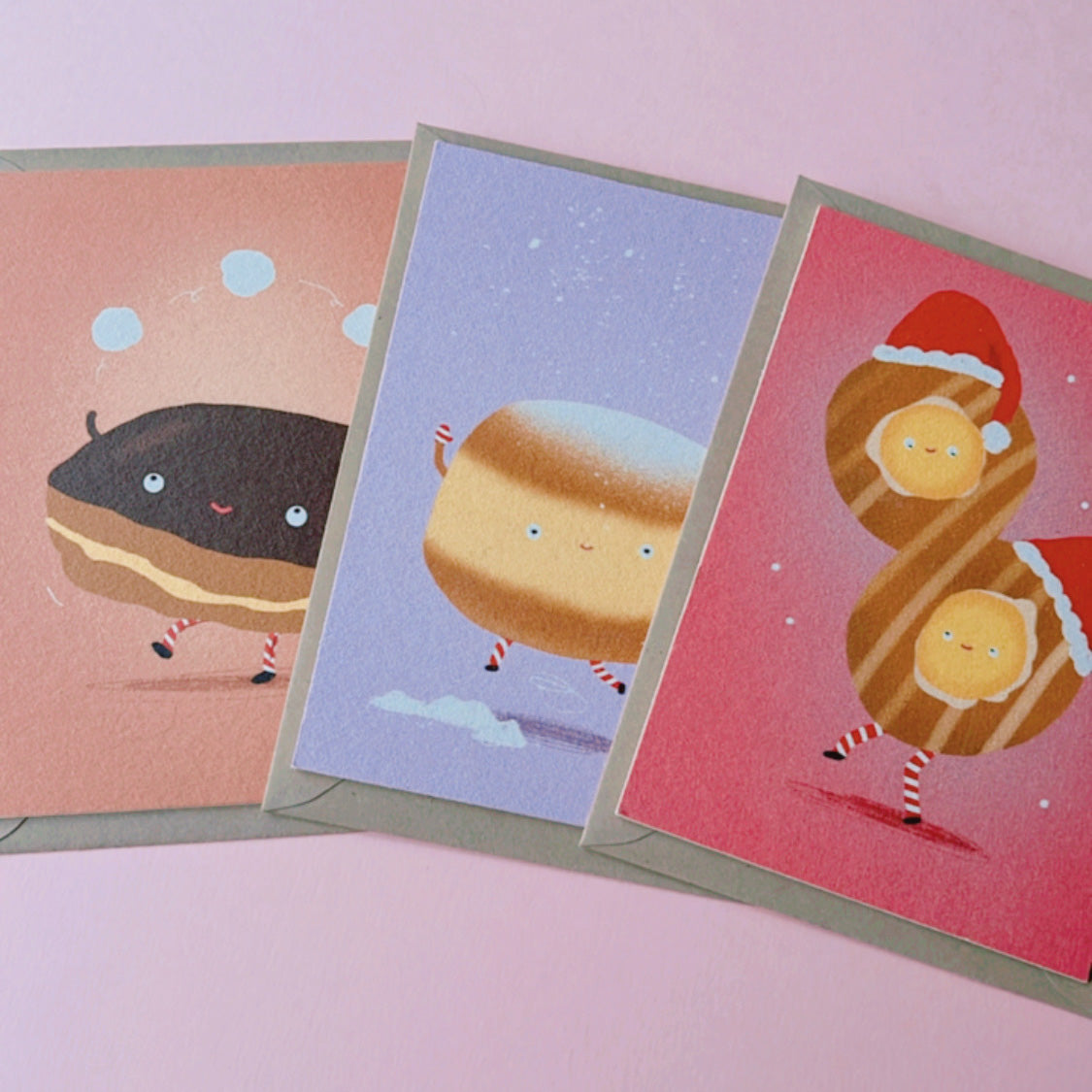 Set kerstkaartjes op karton ππ§