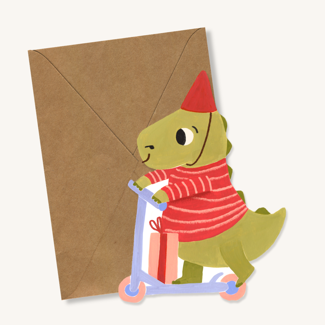 Wenskaart XL Dino 🦖
