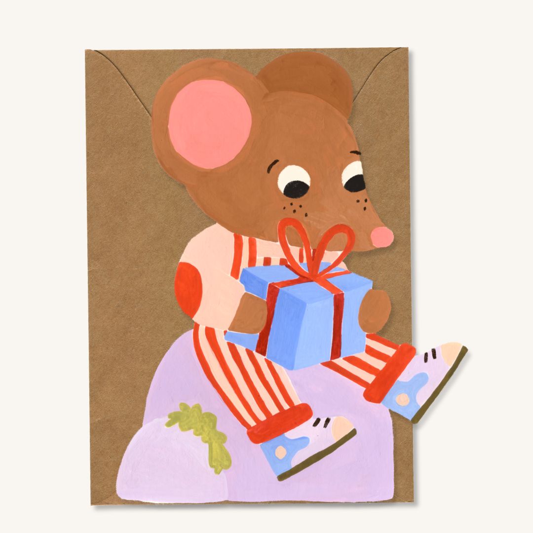 Wenskaart XL Muis 🐭