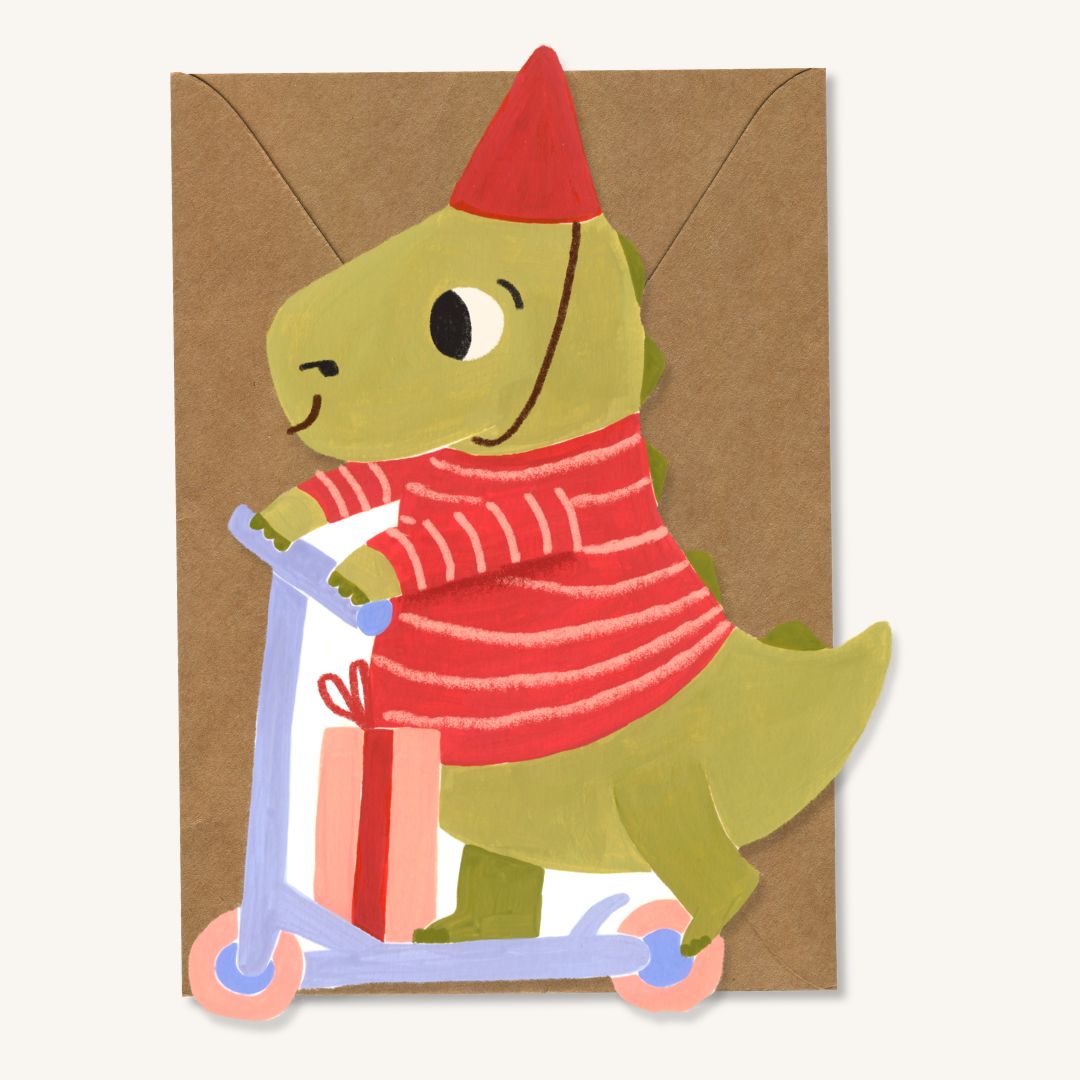 Wenskaart XL Dino 🦖