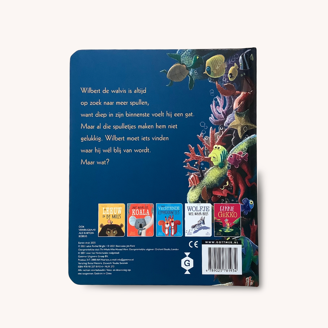 Kartonboek De walvis wilde meer