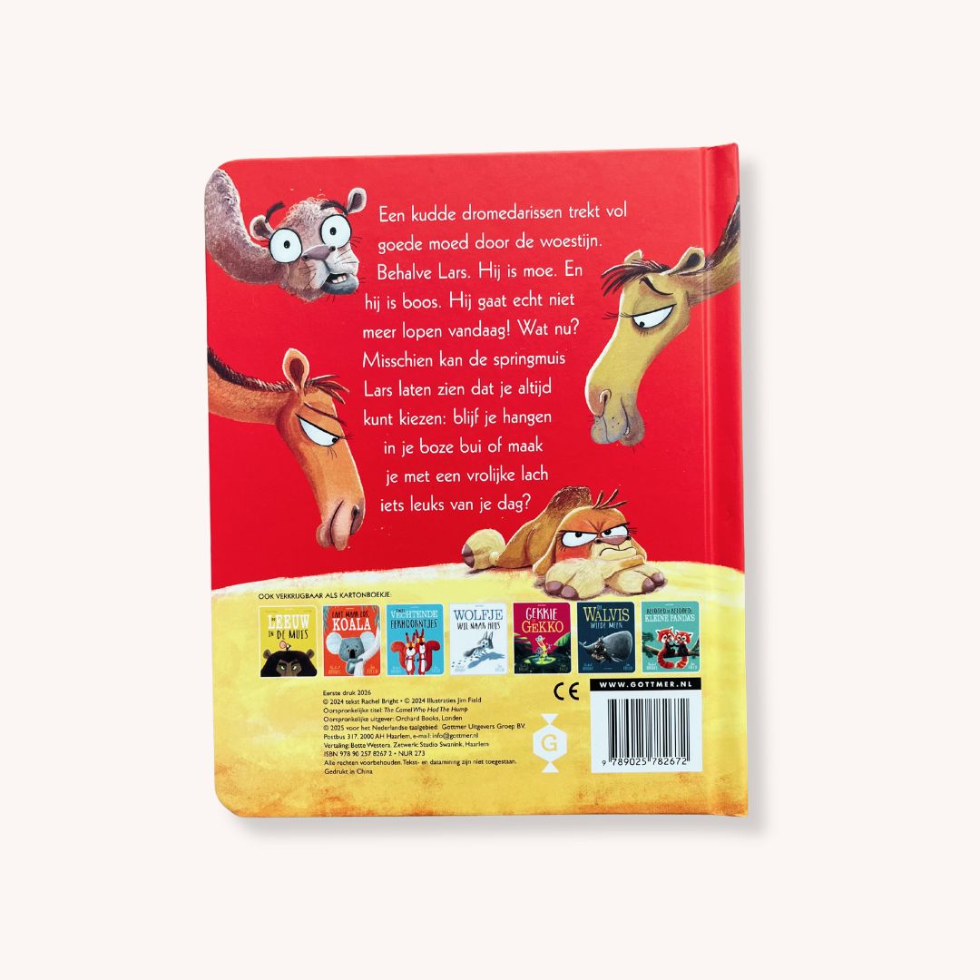 Kartonboek Lars de dwarse dromedaris