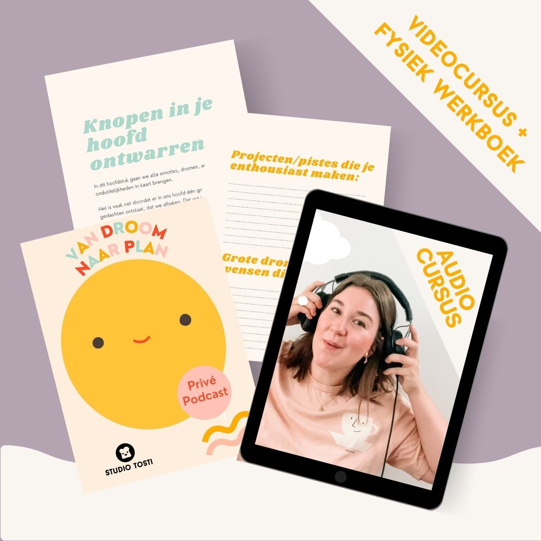 Bundel werkboek + Podcast cursus: Van droom naar plan