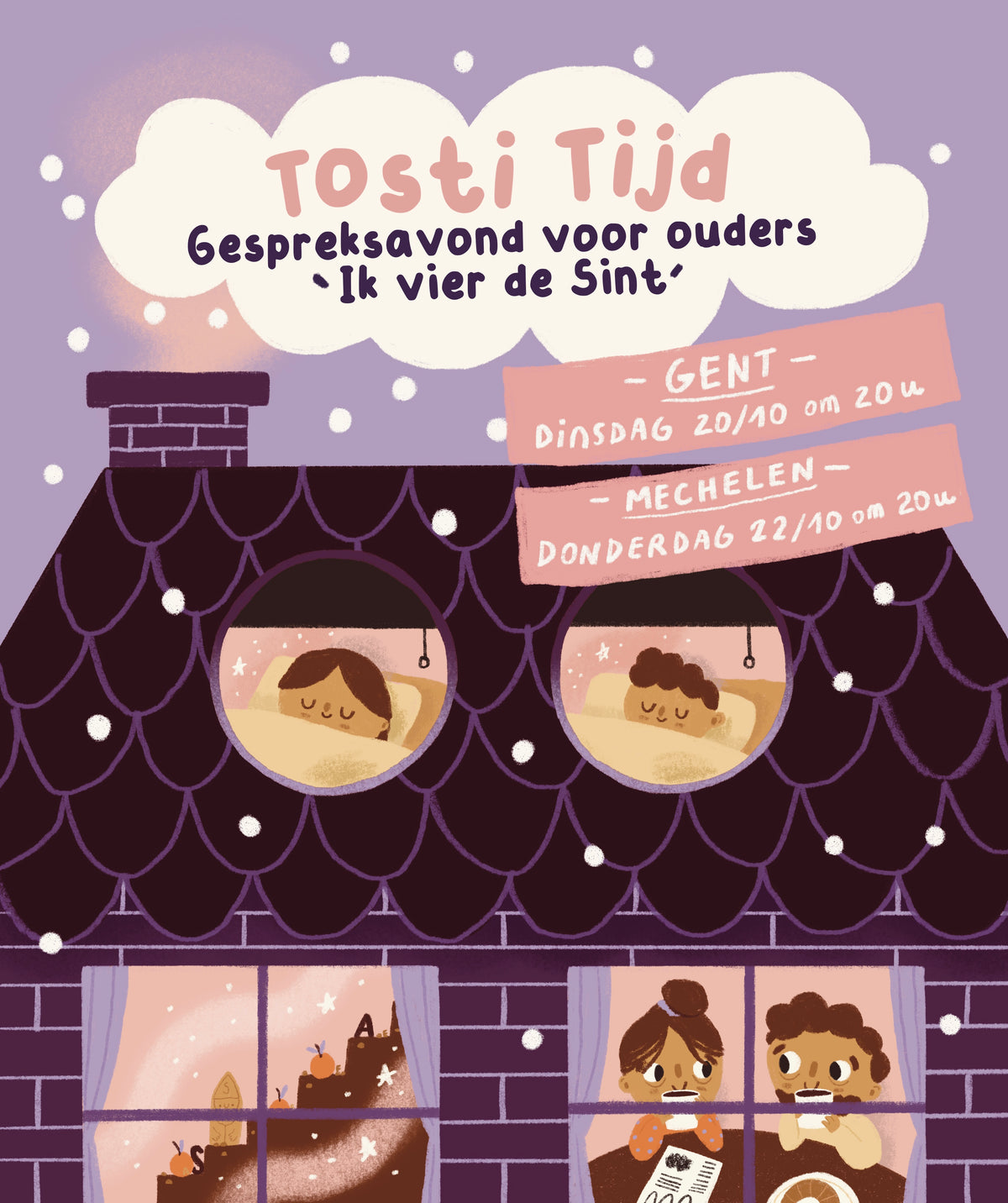 TOSTITIJD: Gespreksavond voor ouders 'Ik vier de Sint' in Mechelen 22/10