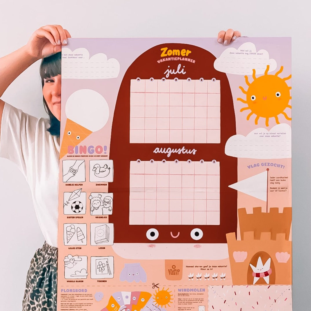 Zomer Vakantieplanner 🌞🍦🦀 ZONDER stickers